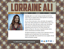 Tablet Screenshot of lorraineali.com